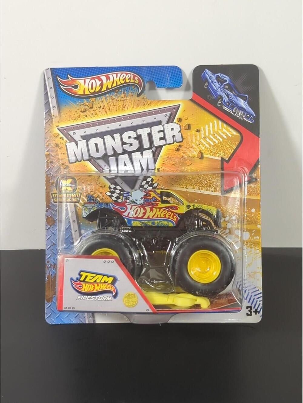 Hot Wheels Monster Jam 1:64 Hot Wheels Firestorm (W/ Crushable Car) New 2012